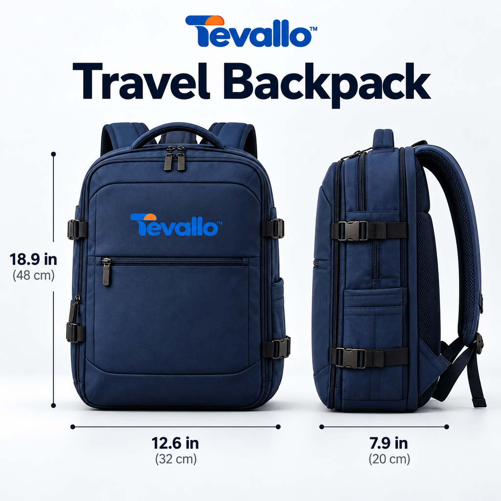 Tevallo™ Travel Backpack, Your Carry-On Companion for Every Journey