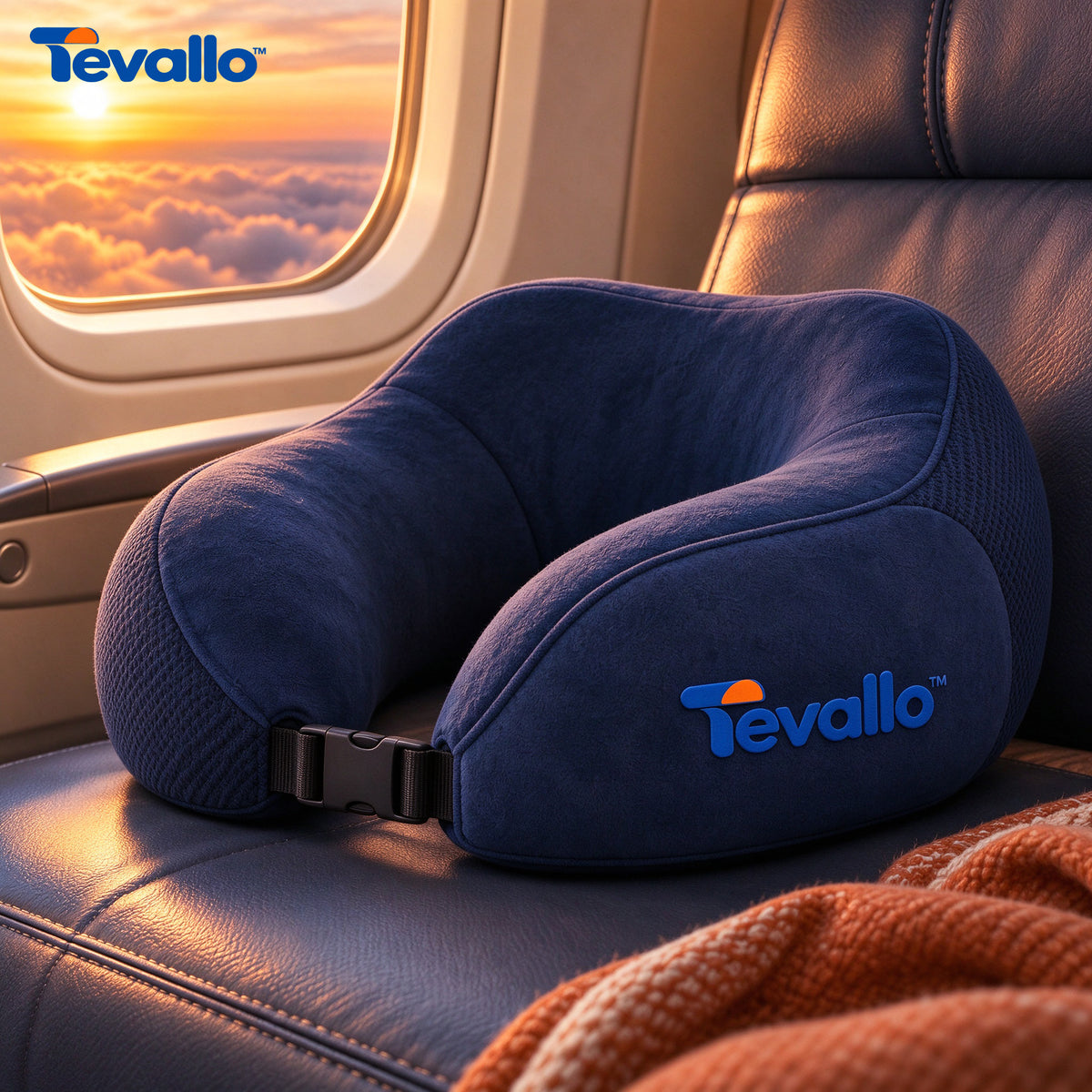 Tevallo™ Travel Pillow, Arrive at Your Destination Well-Rested