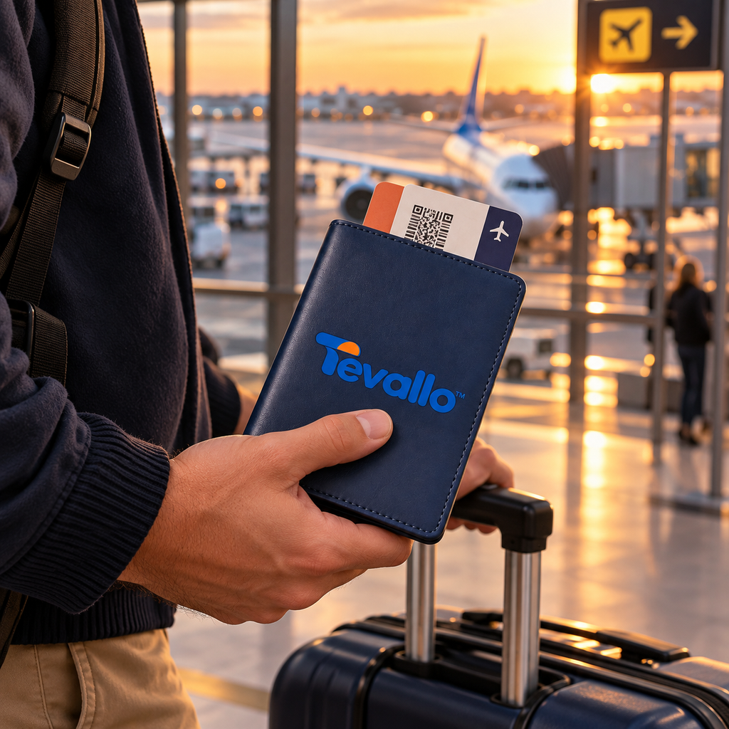 Tevallo™ Passport Holder, Travel Documents Organized for Every Border