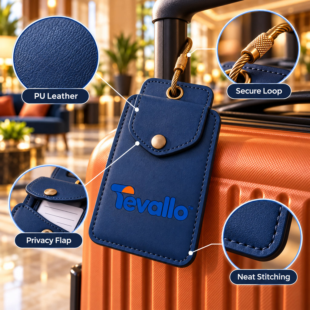 Tevallo™ Luggage Tag, Spot Your Suitcase at Any Baggage Claim