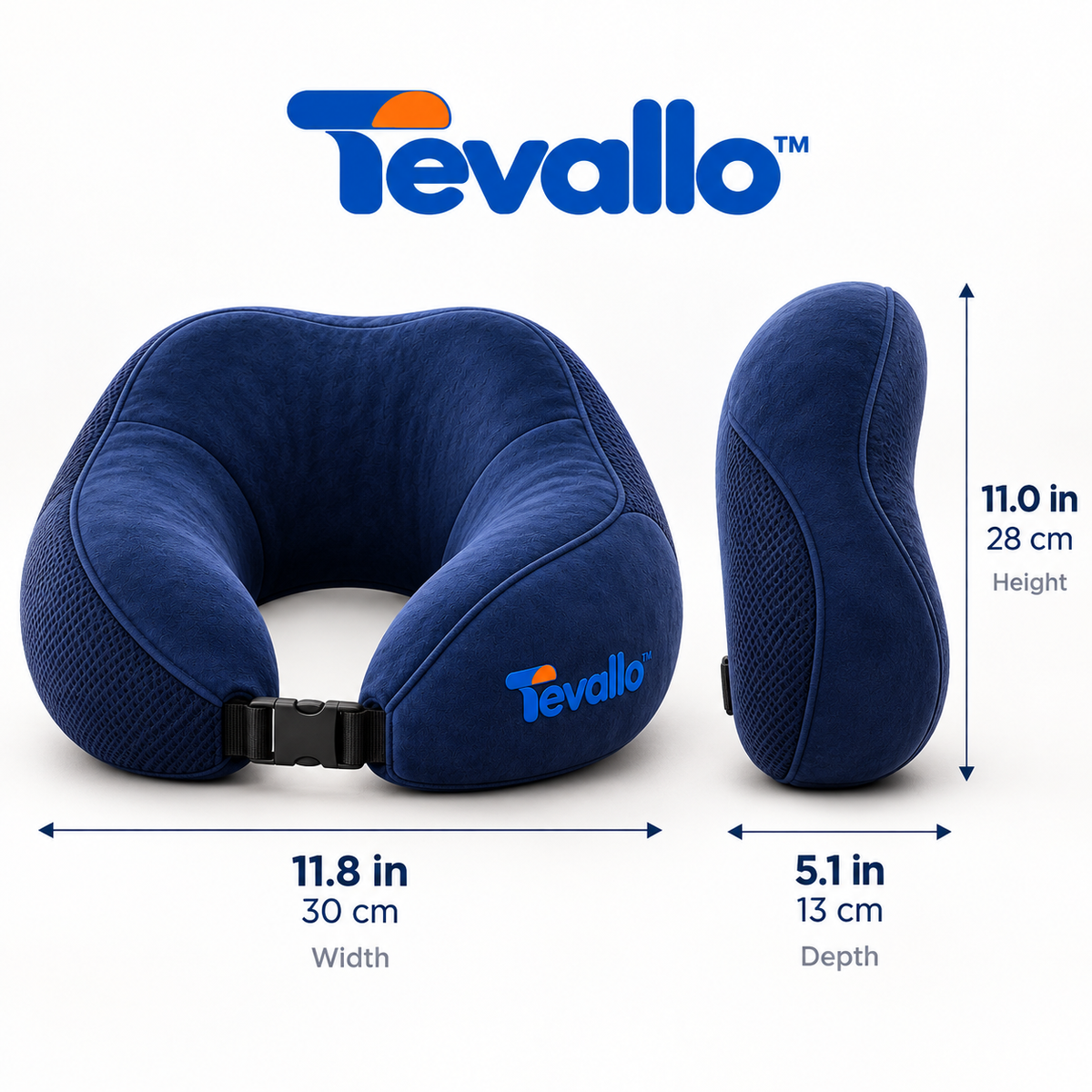 Tevallo™ Travel Pillow, Arrive at Your Destination Well-Rested