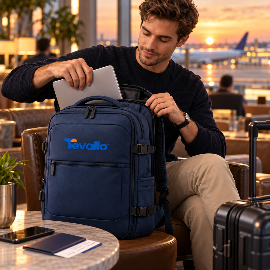 Tevallo™ Travel Backpack, Your Carry-On Companion for Every Journey