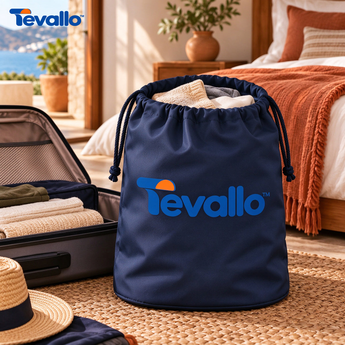 Tevallo™ Travel Laundry Bag, Keep Dirty Clothes Separate Wherever You Roam