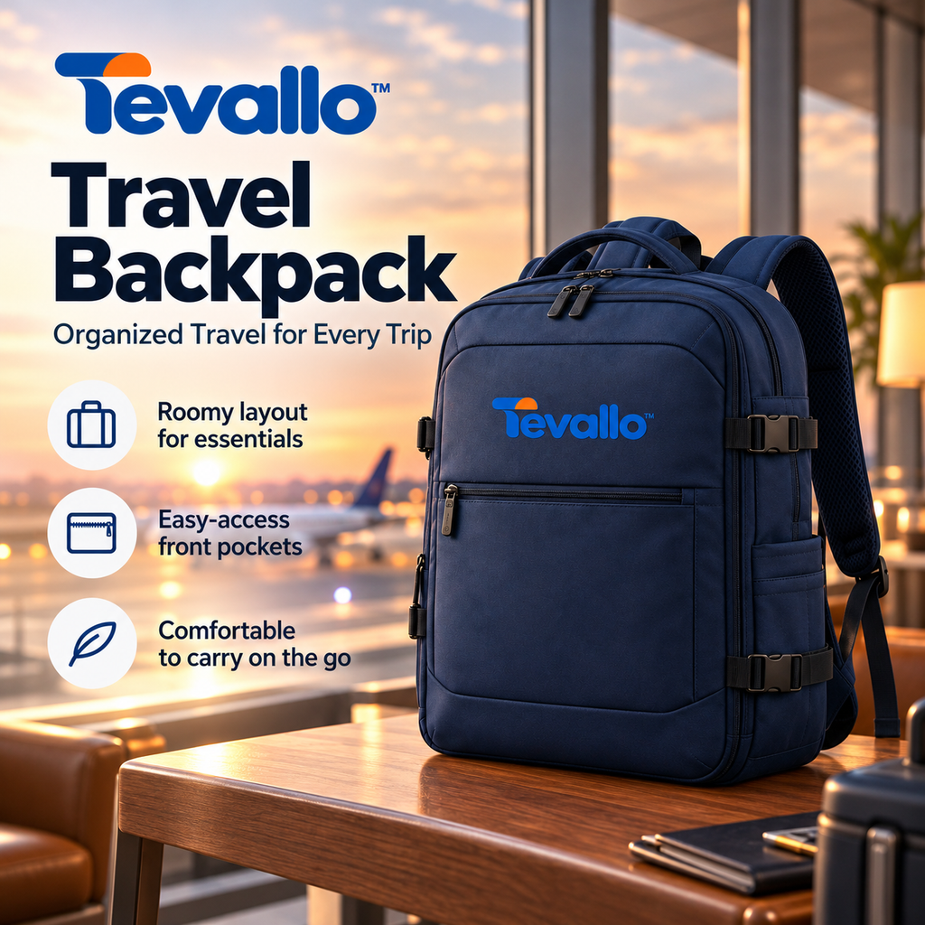 Tevallo™ Travel Backpack, Your Carry-On Companion for Every Journey