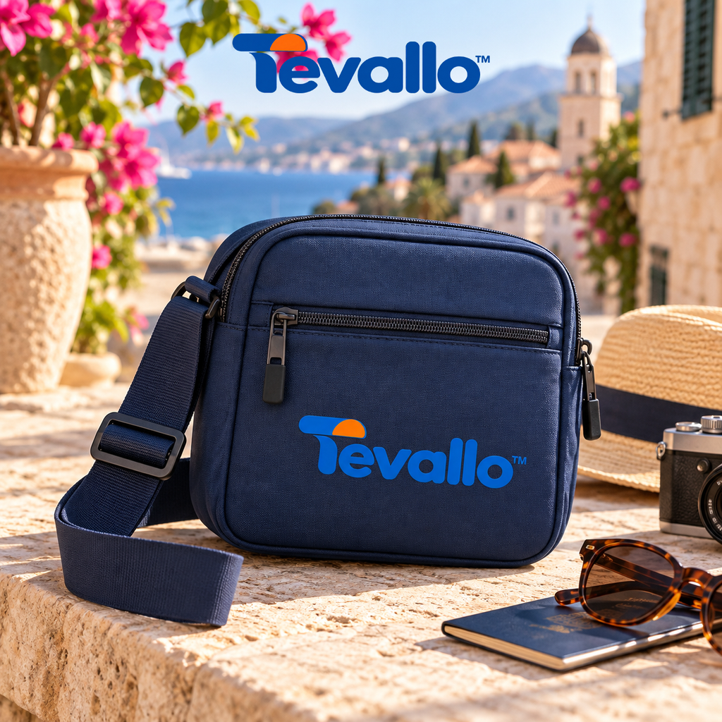Tevallo™ Crossbody Travel Bag, Explore New Cities Hands-Free