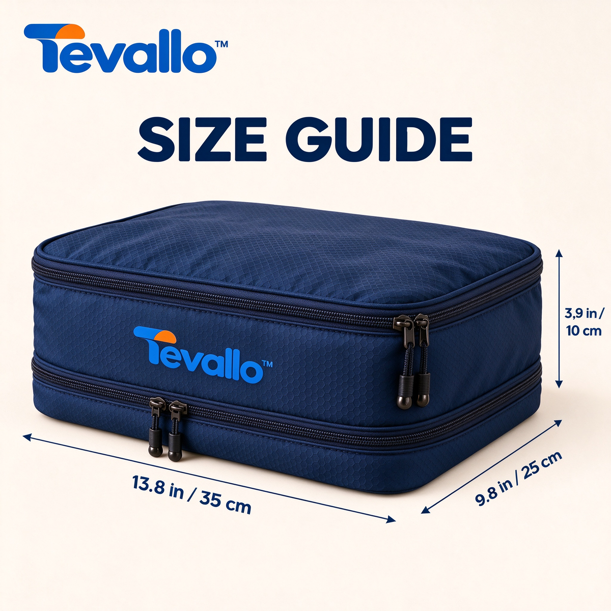 Tevallo™ Compression Packing Cubes, Pack More Without Checking a Bag