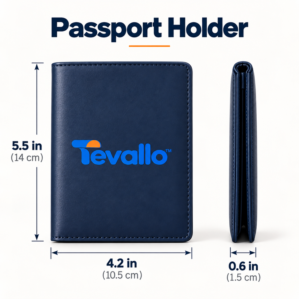 Tevallo™ Passport Holder, Travel Documents Organized for Every Border