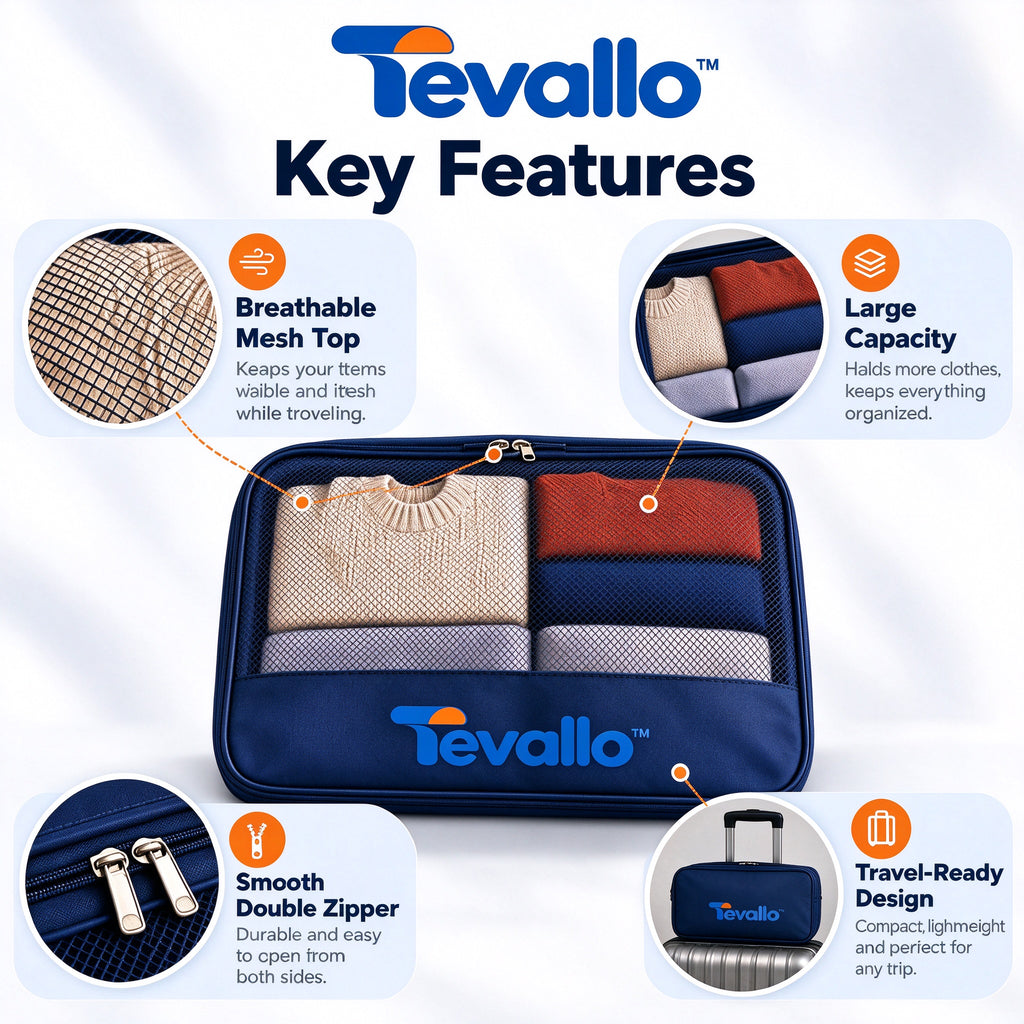 Tevallo™ Luggage Organizer Set, Your Suitcase Perfectly Packed Every Time