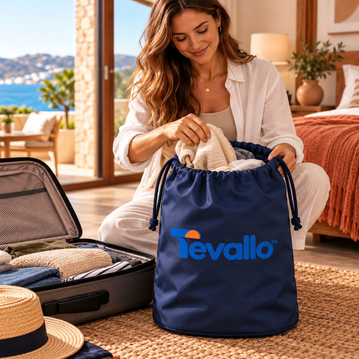 Tevallo™ Travel Laundry Bag, Keep Dirty Clothes Separate Wherever You Roam