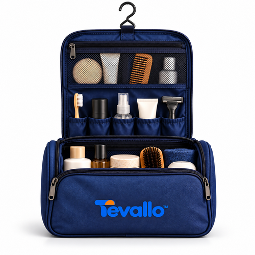 Tevallo™ Hanging Toiletry Bag, Your Travel Bathroom Wherever You Land