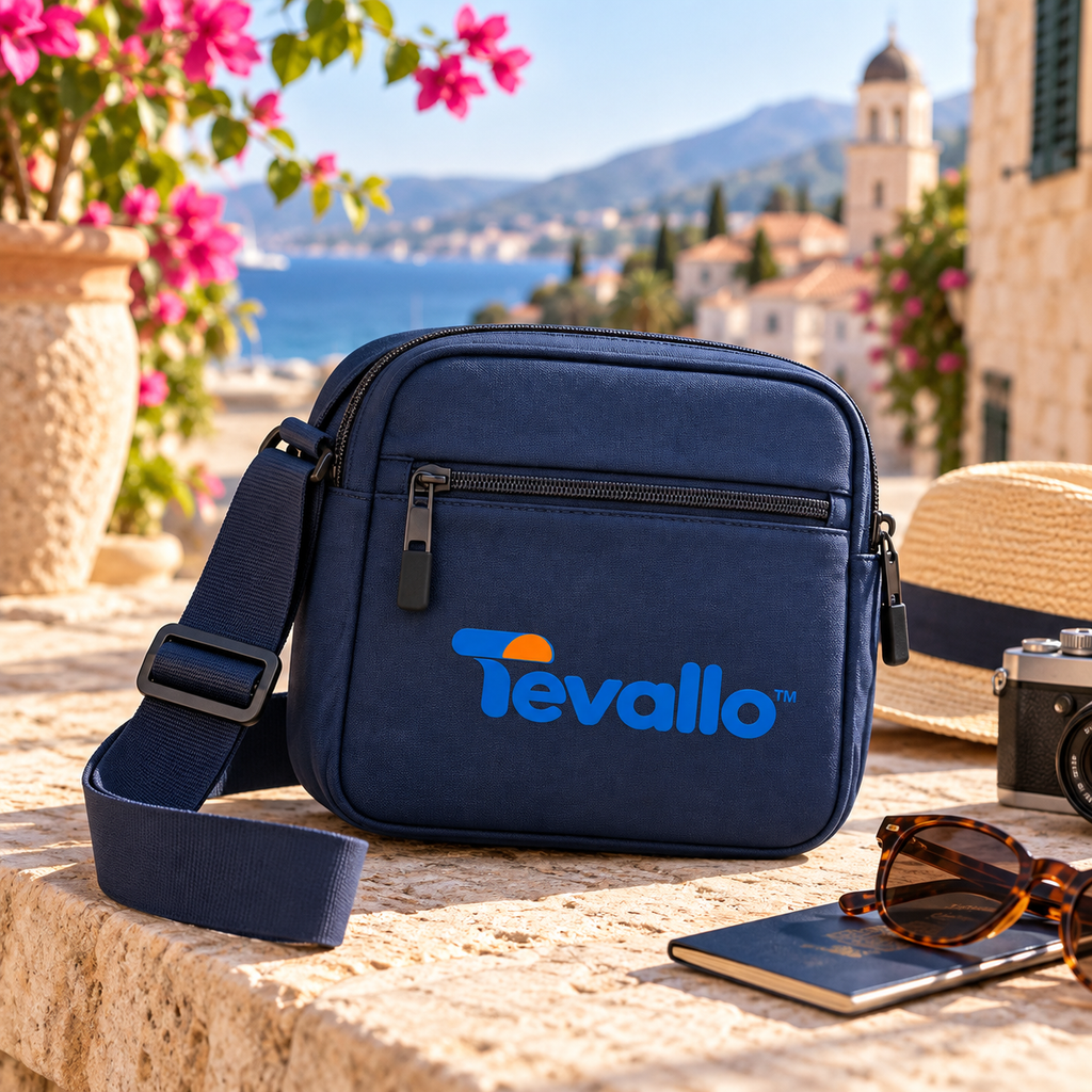 Tevallo™ Crossbody Travel Bag, Explore New Cities Hands-Free