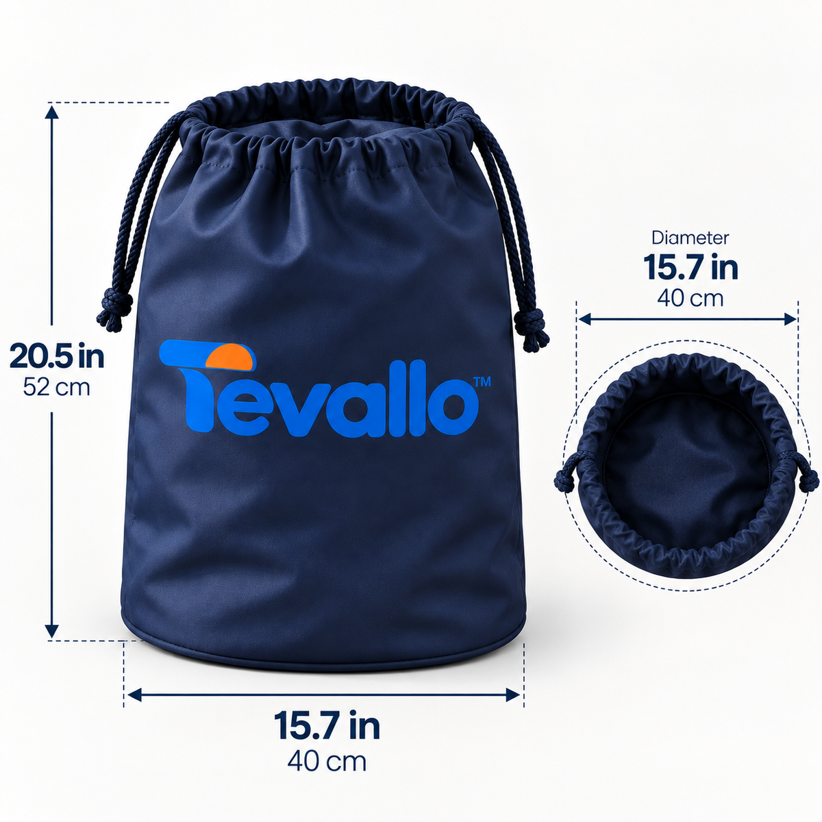 Tevallo™ Travel Laundry Bag, Keep Dirty Clothes Separate Wherever You Roam