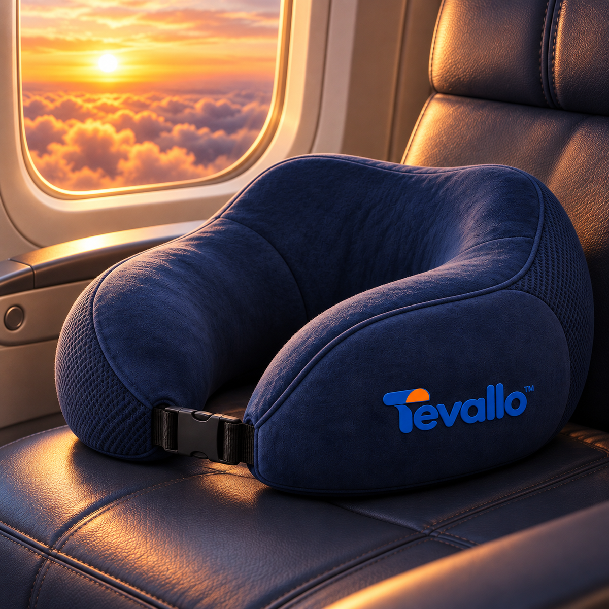 Tevallo™ Travel Pillow, Arrive at Your Destination Well-Rested